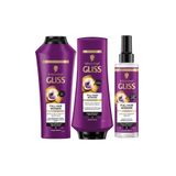 Gliss Full Hair Wonder Dökülme Karşıtı Şampuan 400ml + Saç Kremi 360ml + Sıvı Saç Kremi 200 ml