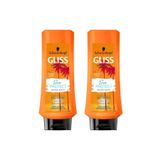 Gliss Güneş Sonrası Yıpranmış Saçlar 2x360 ml Saç Koruyucu Kremi
