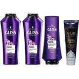 Gliss Intense Therapy Şampuan 360ML X2 + Gliss Intense Therapy Saç Kremi 360ML+ Nue Gold Maske Hediyeli