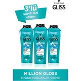 Gliss Million Gloss Yoğun Parlaklık Veren Şampuan 400 Ml 3'Lü - 1