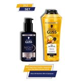 Gliss Night Elixir Yeniden Yapılandırıcı Gece Saç Bakım Serumu+Oil Nutritive 400 ml Şampuan