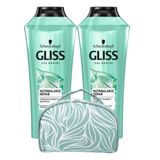 Gliss Nutribalance 2x360 ml Şampuan + Makyaj Çantası
