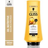 Gliss Oil Nutritive Omega 9 ve Marula Yağı içeren Besleyici Saç Bakım Kremi 360 ml Yıpranmış Saçlar