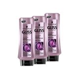 Gliss Saç Kremi Serum Deep-Repair, 360ml, 3 Adet Set, Keratin ve Amino Asit
