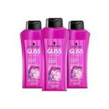 Gliss Şampuan 500 ml Supreme Length(PARLAK PEMBE) 3 Adet