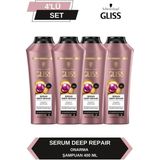 Gliss Serum Deep Repair 4x400 ml Onarıcı Şampuan