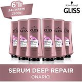 Gliss Serum Deep Repair Durulanmayan Saç Kremi 360 ml x 6 Onarıcı Etkili Formül Yıpranmış Saçlar İçin