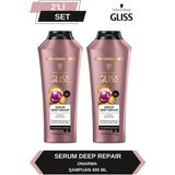 Gliss Serum Deep Repair Onarıcı Şampuan 400 ml x 2 Adet