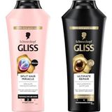 Gliss Seti | Split Hair Miracle Kırık Uçları Mühürleyen Şampuan 400ml x1 + Ultimate Repair Şampuan 400ml x1
