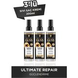 Gliss Sıvı Saç Kremi 200 ml Ultimate Repair X3 Kolay Tarama ve Güçlendirme Özelliği