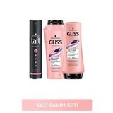 Gliss Split Hair Miracle Şampuan 500 Ml + Saç Kremi 360 Ml + Taft Power Cashmere Sprey 250 Ml