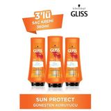 Gliss Sun Protect Güneşe Karşı Koruyucu Saç Kremi, 360 ML, 3'lü Set