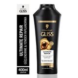 Gliss Ultimate Repair Keratin içeren Derinlemesine Güçlendirici Şampuan 400 ml Yıpranmış Kuru Saçlar