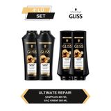 Gliss Ultimate Repair Şampuan 400ml x 2 + Saç Kremi 360ml x 2, Set