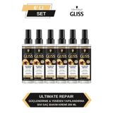 Gliss Ultimate Repair Sıvı Saç Bakım Kremi, 200 ml x 6'lı Set