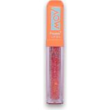 Glitter Lip No:4, Turuncu Işıltılı Dudak Parlatıcısı, Nemlendirici Simli Lip Gloss, 4 ml - Çok Renkli