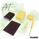 Glitz Ceramila Ceramila Art 3059 Rötuş Sünger ve Zımpara Seti