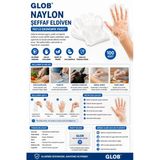 Glob Naylon Şeffaf Eldiven 100'Lü