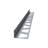 Global 10 MM ALM. PARLAK GRİ SERAMİK L BİTİM PROFİLİ - Gri