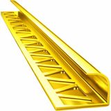 Global 10 MM ALM. PARLAK SARI SERAMİK KÖŞE PROFİLİ - Sarı
