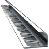 Global 10 MM ALM. SERAMİK DIŞ KÖŞE PROFİLİ PARLAK GRİ 2.7m Boy (7030KP) - Gri