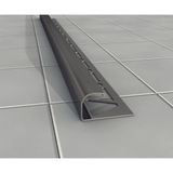 Global 12 MM ALM. SERAMİK DIŞ KÖŞE PROFİLİ SİYAH MAT 2.7m Boy ( 5 ADET )