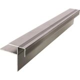 Global 8 MM ALÜMİNYUM LAMİNANT PARKE BURUN PROFİLİ GRİ - Gri