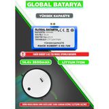 Global Batarya Fakir Robert II Rs 720 Uyumlu Akıllı Robot Süpürge Bataryası 14.4V 2600mAh Li-ion Pil (Yüksek Kapasite)