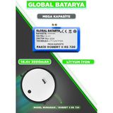 Global Batarya Fakir Robert II Rs 720 Uyumlu Akıllı Robot Süpürge Bataryası 14.4V 3500mAh Li-ion Pil (Mega Kapasite)