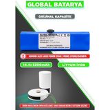 Global Batarya Homend Alex Laser Power 1284H Uyumlu Akıllı Robot Süpürge Bataryası 14.4V 5200MAH Li-Ion Pil (Orijinal Kapasite)