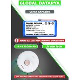 Global Batarya Homend Alex Laser Pro+ 1283H Akıllı Robot Süpürge Bataryası 14.4V 3500MAH Li-On Pil (Ultra Kapasite)