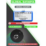 Global Batarya Ilıfe A7 Uyumlu Akıllı Robot Süpürge Bataryası 14.4V 2600MAH Li-Ion Pil (Orijinal Kapasite)