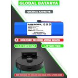 Global Batarya Omix Mixbot Pro Uyumlu Akıllı Robot Süpürge Bataryası 14.4v 5200mah Lityum Iyon Pil (Orijinal Kapasite)
