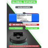 Global Batarya Omix Mixbot Pro Uyumlu Akıllı Robot Süpürge Bataryası 14.4V 7000MAH Lityum Iyon Pil (Ultra Kapasite)