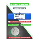GLOBAL BATARYA Philips Homerun 3000 Serisi Aqua XU3110-02 Uyumlu Batarya 14.4V 5000MAH Pil (Orijinal Kapasite)