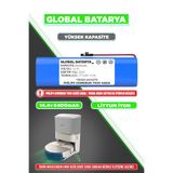 Global Batarya Philips Homerun 7000 Serisi Aqua XU7100/02 Batarya 14.4V 6400MAH Li-Ion Pil (Yüksek Kapasite)