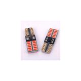 Global Dünya Gümrük T10 Kırmızı Dipsiz Park Ampulü 24 LED Canbus Arıza Yakmaz W5W (2'li Takım)
