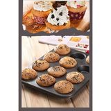Global Ersat 12 Bölmeli Muffin Kek Bakeware Metal Fırın Kek Kalıbı Profesyonel Güzel Tatlı Kalıbı Cupcake Tart - 1 Parça