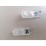 Global G9 Duylu 40 Watt Buzlu Halojen Ampul Sarı Işık Boy:3,5 cm En:1,2 cm 2 Li Paket - Çok Renkli - Genel