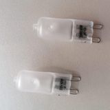 Global G9 Duylu 40 Watt Buzlu Halojen Ampul Sarı Işık Boy:3,5 cm En:1,2 cm 2 li Paket