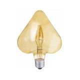 Global K2 Kes635 6W E27 2700K Sarı Dimlenebilir Kalp Led Flamanlı Rustik Ampul(10 Adet)