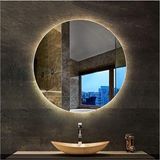 Global Led Mirror 45 cm Yuvarlak Ledli Ayna Banyo Aynası Dekoratif Ayna Boy Ayna Salon Duvar Ayna