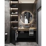 Global Led Mirror 50 cm Ledli Ayna Dresuar Hol Koridor Duvar Salon Banyo Wc Ofis Çocuk Yatak Odası Boy