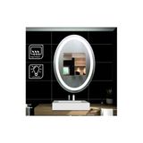 Global Led Mırror 50*70 Cm Dokunmatik Tuşlu Buğulanmayan Ledli Elips Banyo Aynası