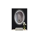 Global Led Mırror 55X75 Cm Dokunmatik Tuşlu Buğu Yapmayan Ledli Elips Banyo Aynası