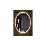 GLOBAL LED MIRROR 55x75 Cm Dokunmatik Tuşlu Elips Ledli Ayna Banyo Aynası Dekoratif Ayna Boy Ayna Salon Duvar Ayna