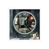 Global Led Mirror 60 cm Beyaz Ledli Tasarım Kumlamalı Dokunmatik Tuşlu Banyo Aynası Makyaj Aynası Işıklı Ayna
