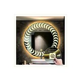 Global Led Mirror 60 cm Günışığı Ledli Tasarım Kumlamalı Dokunmatik Tuşlu Banyo Aynası Makyaj Aynası Işıklı Ayna