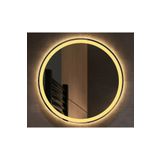 GLOBAL LED MIRROR 60 Cm Yuvarlak Ledli Ayna Antrasit Dresuar Hol Koridor Duvar Salon Banyo Wc Ofis Çocuk Yatak Odası B