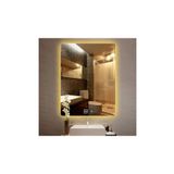 GLOBAL LED MIRROR 60x70 Cm Dokunmatik Tuşlu Buğu Çözücü Ledli Banyo Aynası Dekoratif Ayna